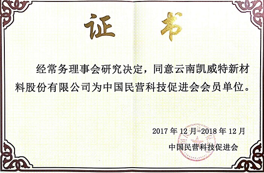 中国民营科技促进会会员单位
